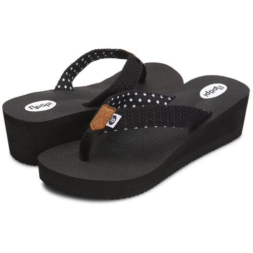 High Heel Wedge Sandals for Women Comfort Yoga Mat Footbed for Support Flip  Flop Thong Platforms for Summer 