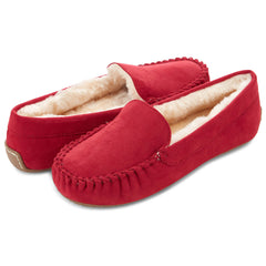 Floopi.com | Women’s Lily Moccasin Faux Suede Slippers