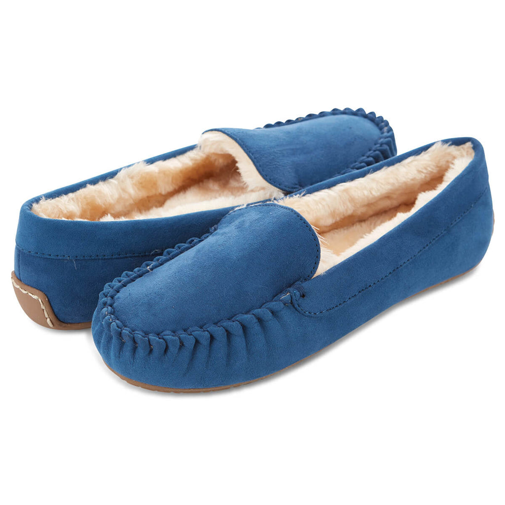 Women’s Lily Moccasin Faux Suede Slippers