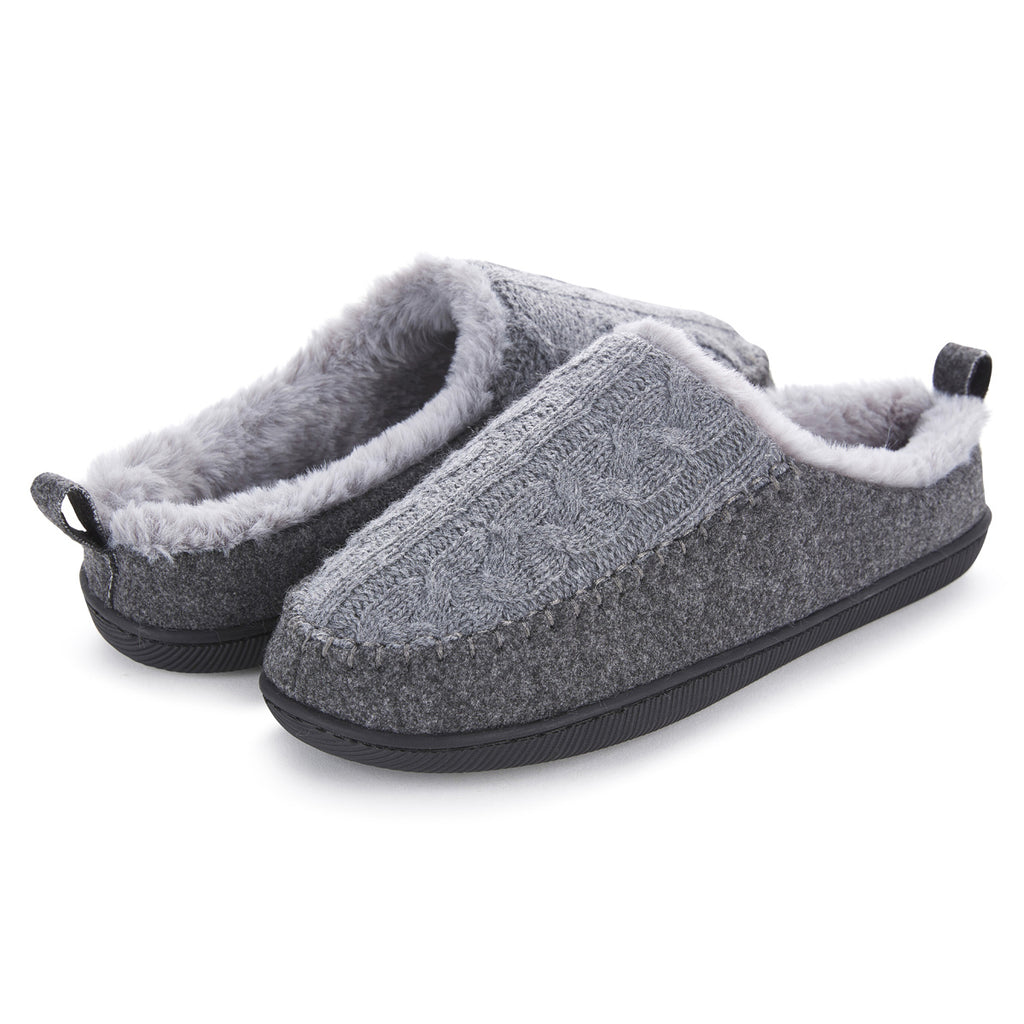 Women’s Tori Cableknit And Felt Clog Slippers